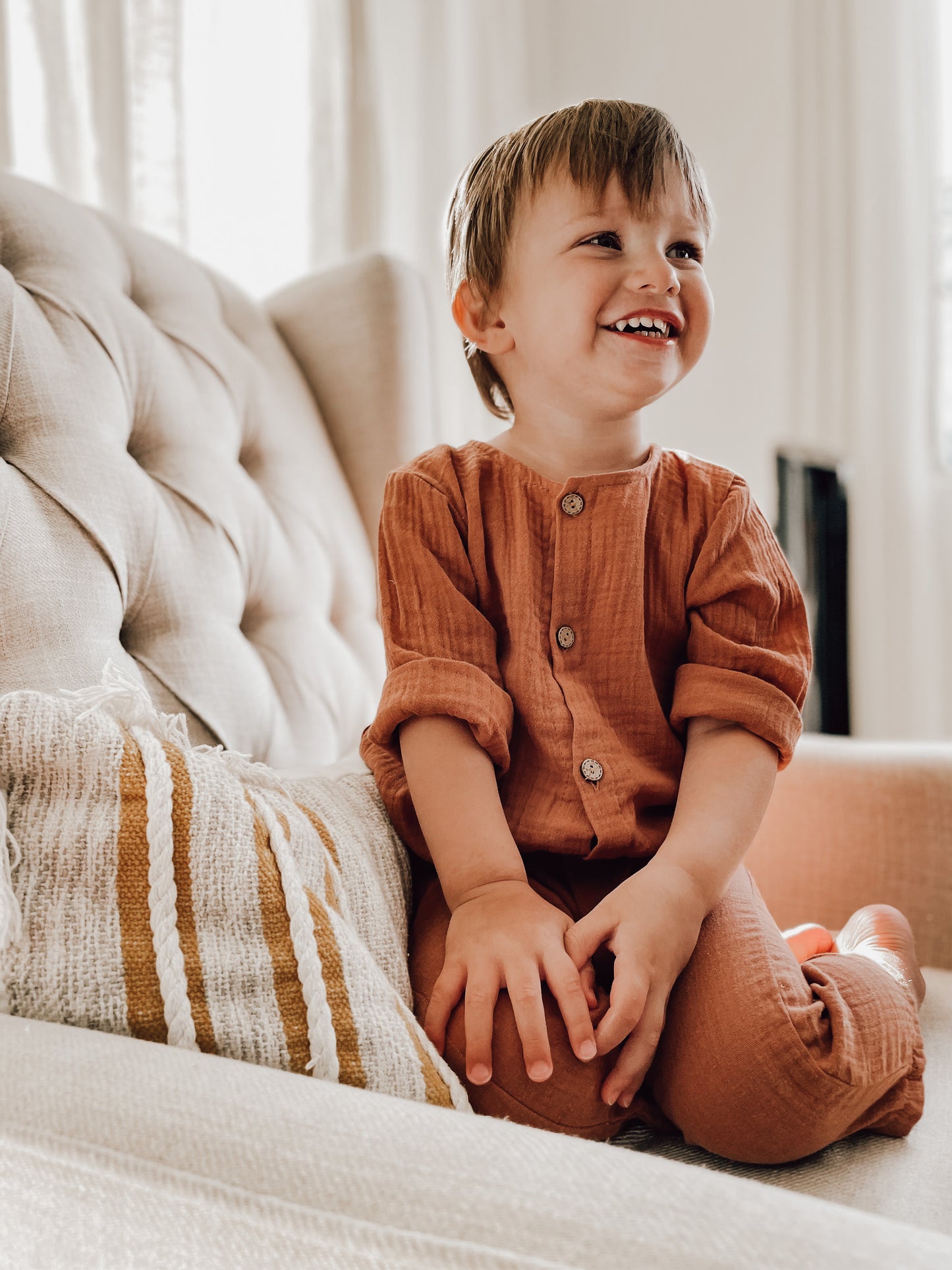 Sepia longsleeve jumpsuit